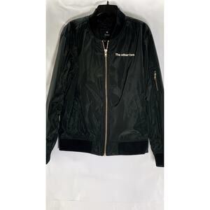 THREADFAST Unisex Adult Black Custom-Made 'The Other Two' Bomber Jacket SZ M